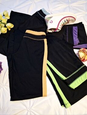 ENERGIE BLACK PANTS WITH SIDE STRIPES - BUNDLE OF 4